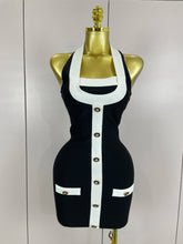 Sexy Backless Halter Button Bodycon Black Mini Bandage Dress 2025 Women Celebrity Elegant Evening Club Party Outfit